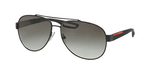 prada ps 55qs|Prada Linea Rossa PS 55QS DG05X1 Black Metal Pilot .